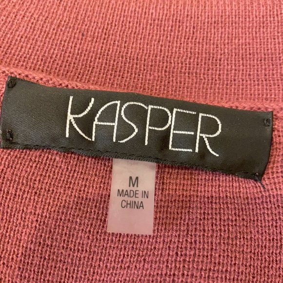 NWOT Kasper Cotton Blend Mid Length Cardigan - Picture 5 of 6